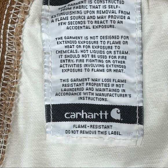 Carhartt Men's Flame Resistant Dungaree Fit Pants Size 42 x 30 HEMMED - Picture 7 of 12